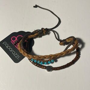 💍5/$5💍 Leathery Turquoise Bracelet